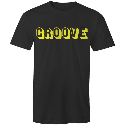 Groove Terminator Front & Back (Disco Is Our Religion) Mens Tee Black