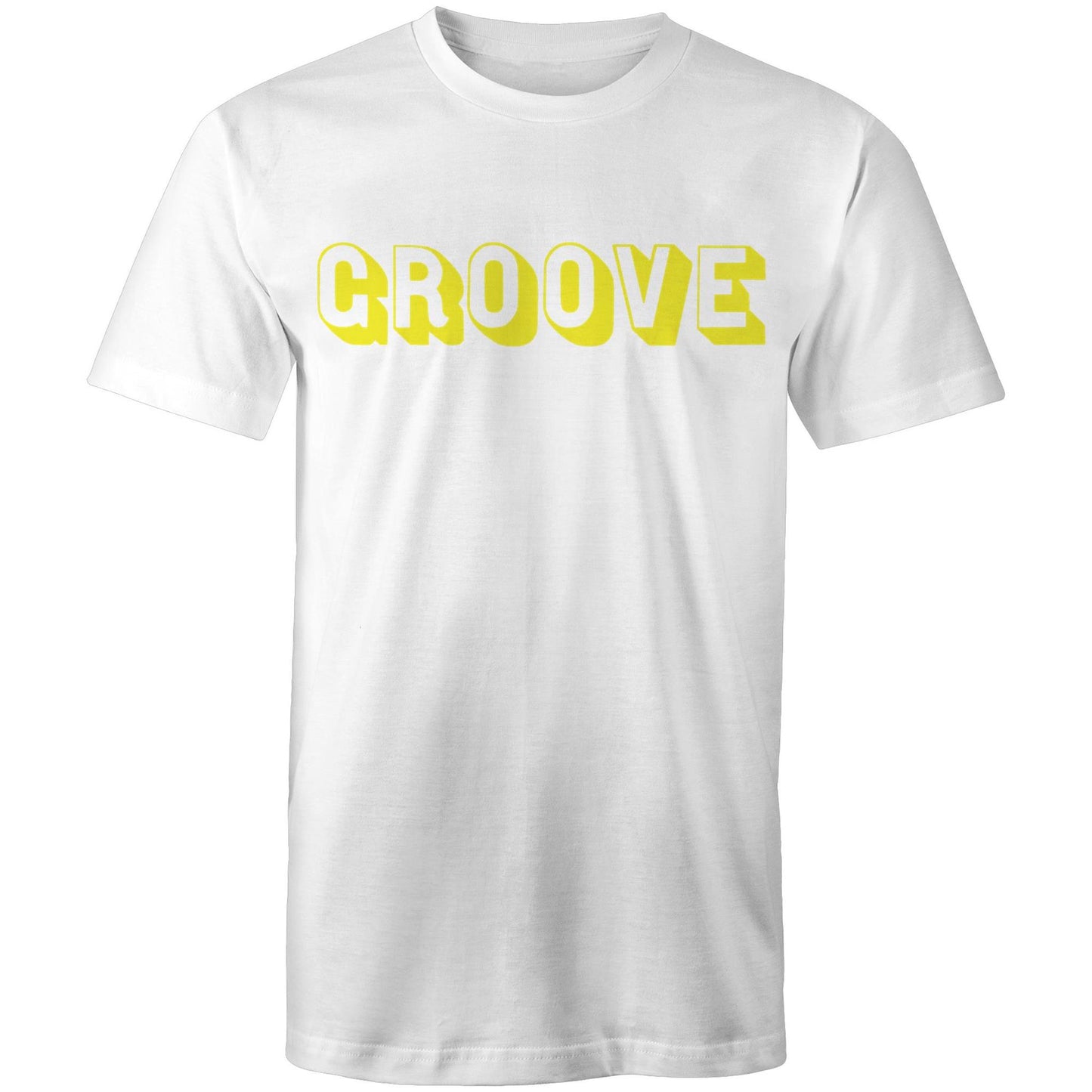 Groove Terminator Front & Back (Disco Is Our Religion Mens Tee) White