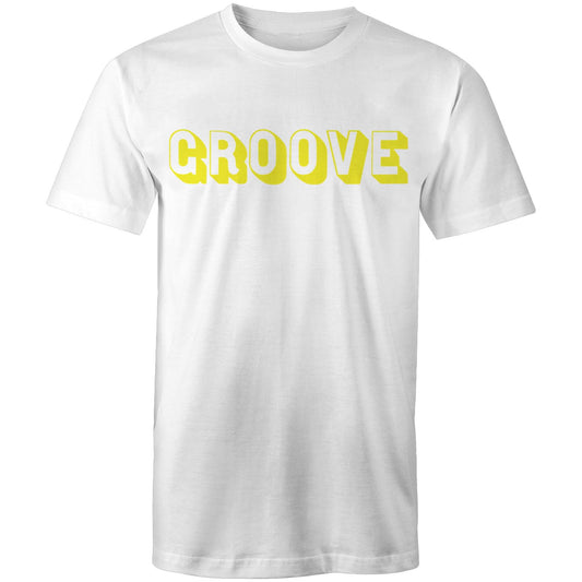 Groove Terminator Front & Back (Disco Is Our Religion Mens Tee) White