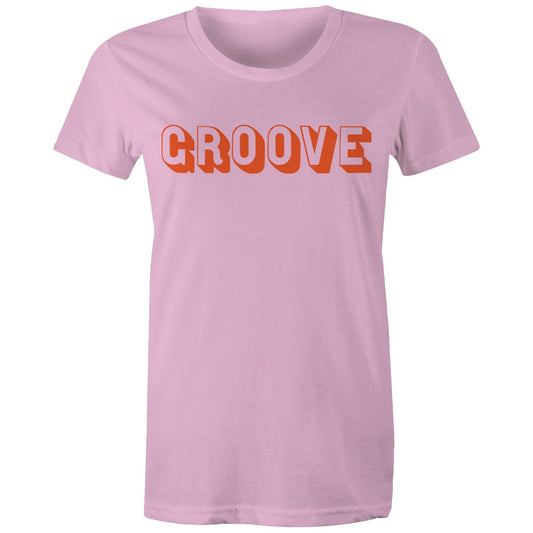 Groove Terminator (Disco Is Our Religion) Front & Back Print Womens Tee